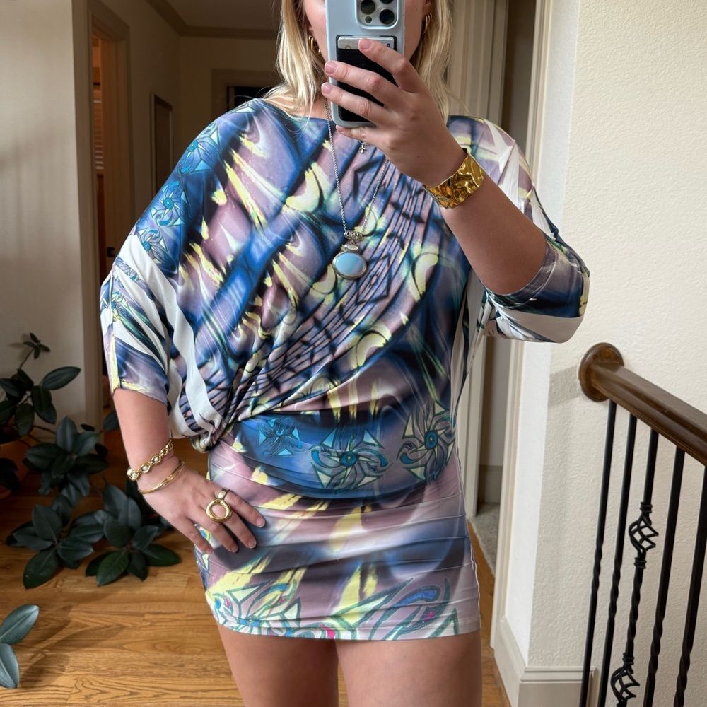 Boho asymmetrical off the shoulder dress/top